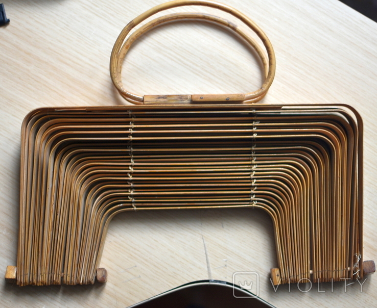 Винтажная бамбуковая сумочка, фото №2