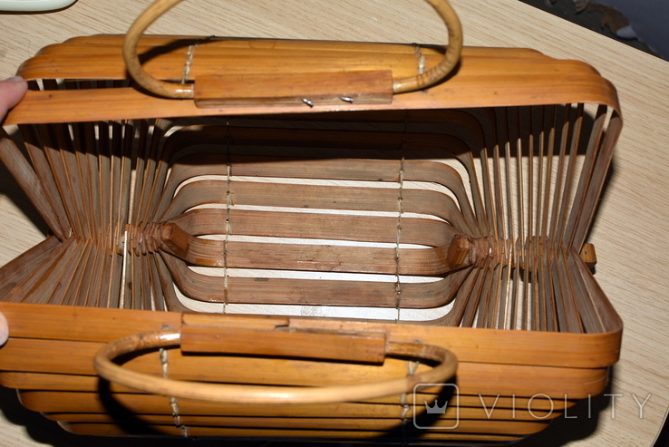 Винтажная бамбуковая сумочка, фото №4