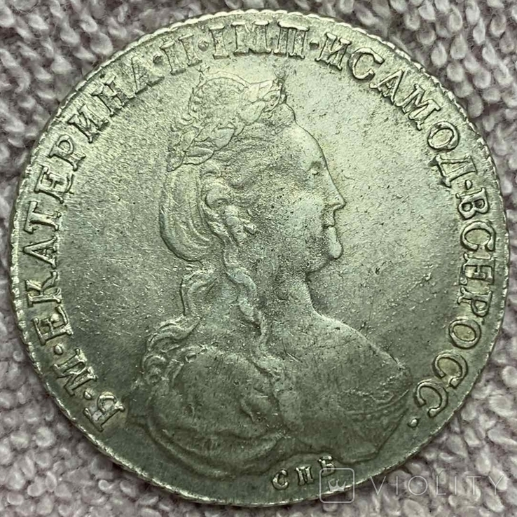 Рубль 1782г.  Екатерина 2, фото №2