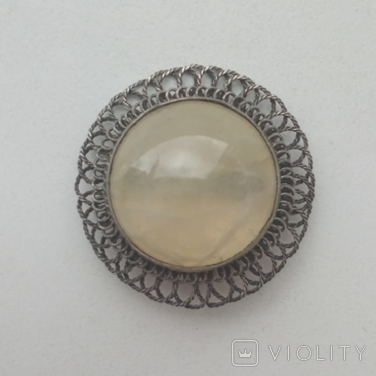 "Brooch with a Stone". (USSR), photo number 3