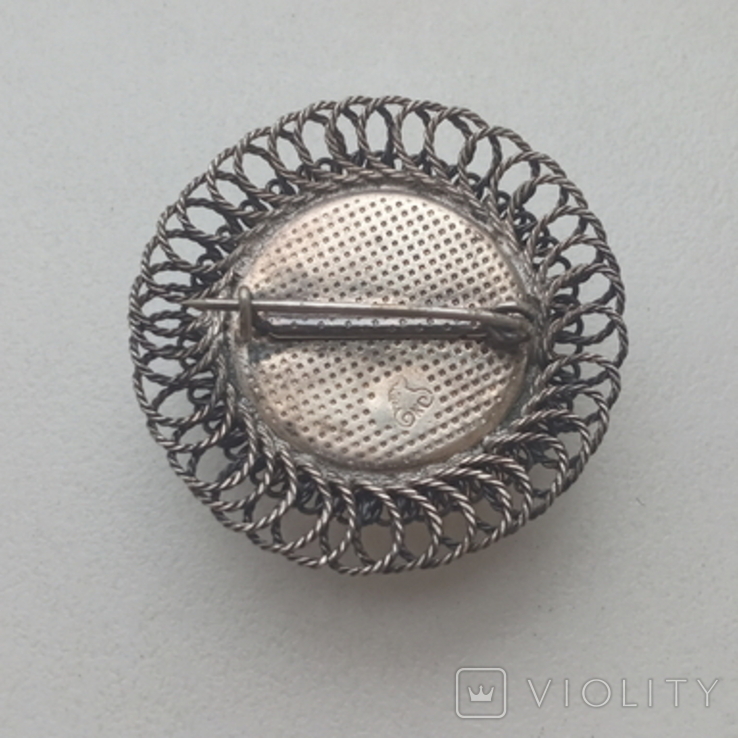 "Brooch with a Stone". (USSR), photo number 5