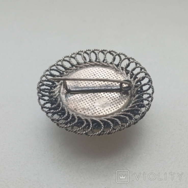 "Brooch with a Stone". (USSR), photo number 6