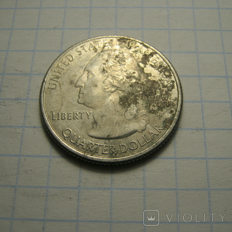 Квотер,25 центів 2014 р.США.21., фото №5