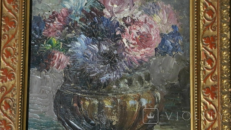 Still life with flowers, France, oil on canvas, XIX century, photo number 6