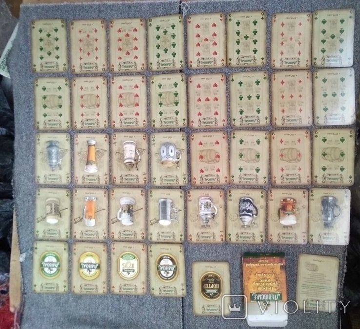A deck of playing cards. Beer Lviv.
