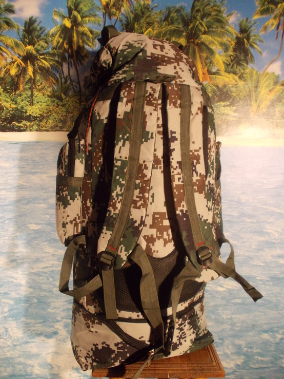 Рюкзак туристический военный х099 100 литров пиксель пограничник, photo number 3