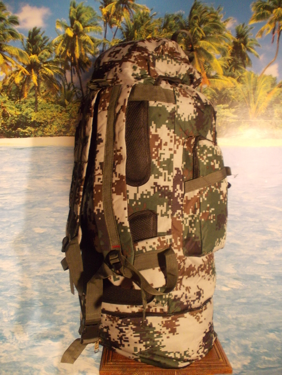 Рюкзак туристический военный х099 100 литров пиксель пограничник, numer zdjęcia 5