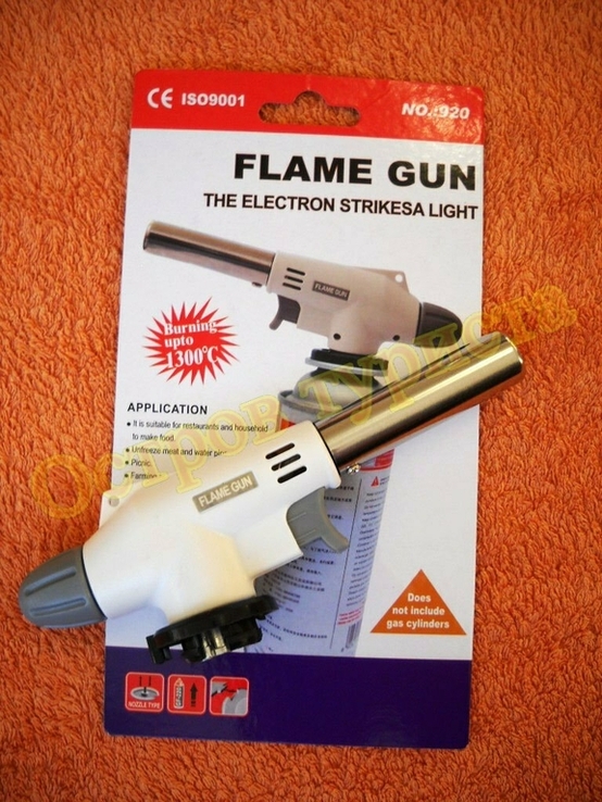 Газовая горелка FLAME GUN 920 с пьезоподжигом, фото №3