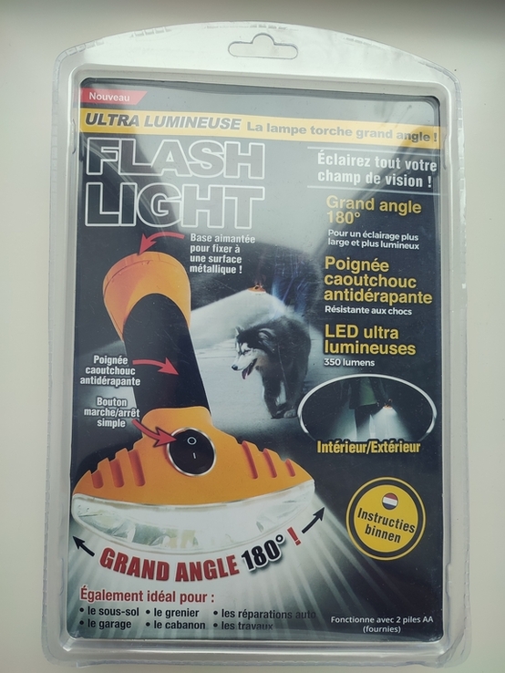 Ручной фонарик Flash Light с широким лучом, фото №3