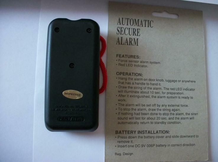  сигнализация первая, ретро, 1994-год , новая-new , automatic secure alarm, из первых, photo number 4