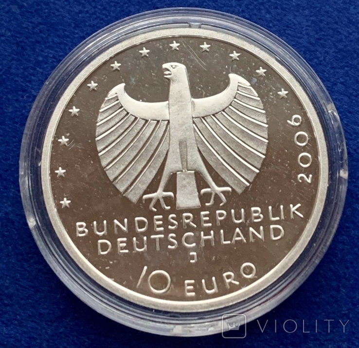 10 євро 2006 Німеччина 650 років Ганзейскої уніі, J#523, фото №3