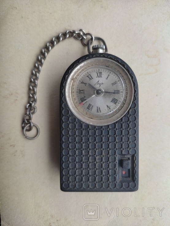 Vintage. Pocket electromechanical watch "Luch" with alarm clock. USSR, photo number 2
