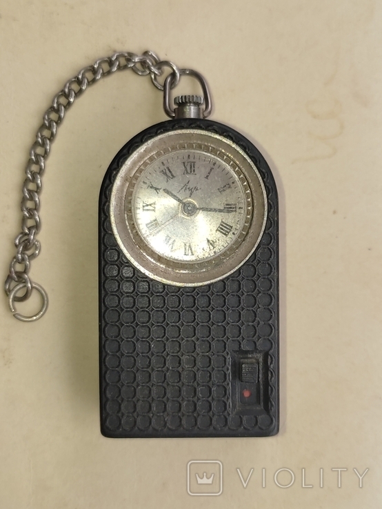 Vintage. Pocket electromechanical watch "Luch" with alarm clock. USSR, photo number 3