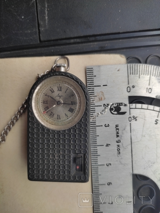 Vintage. Pocket electromechanical watch "Luch" with alarm clock. USSR, photo number 8
