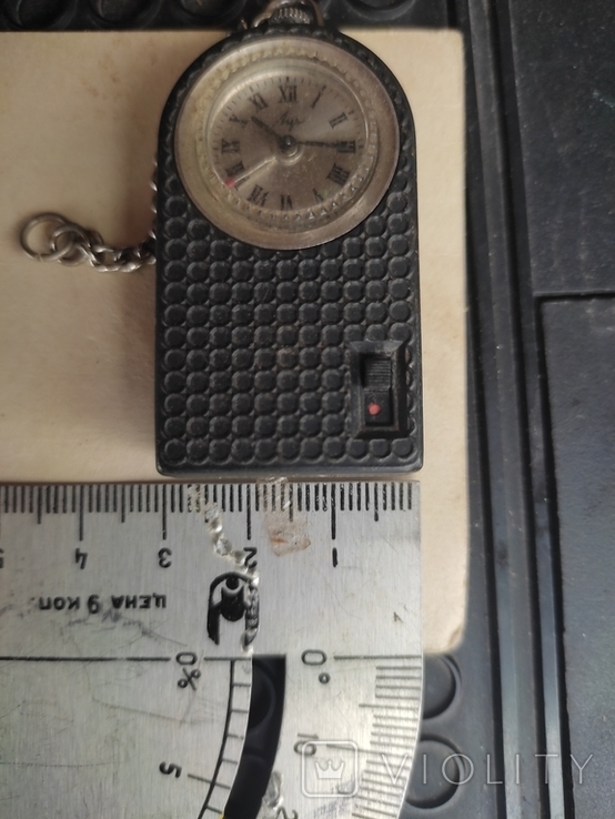 Vintage. Pocket electromechanical watch "Luch" with alarm clock. USSR, photo number 9