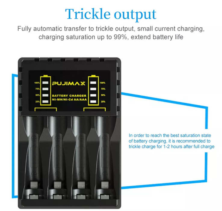 Зарядне для АКБ PUJIMAX, типу АА, ААА., фото №4