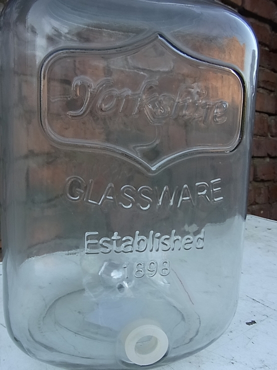 Лимонадниця Банка з краником YORKSHIRE Glassware 1898 на 8 Л. з Німеччини, фото №3