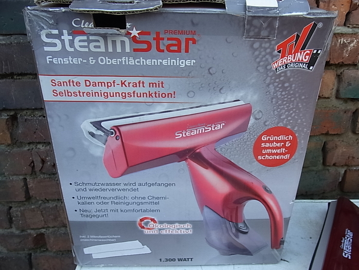 Парова швабра для вікон STEAM STAR 1300 W з Німеччини, numer zdjęcia 3