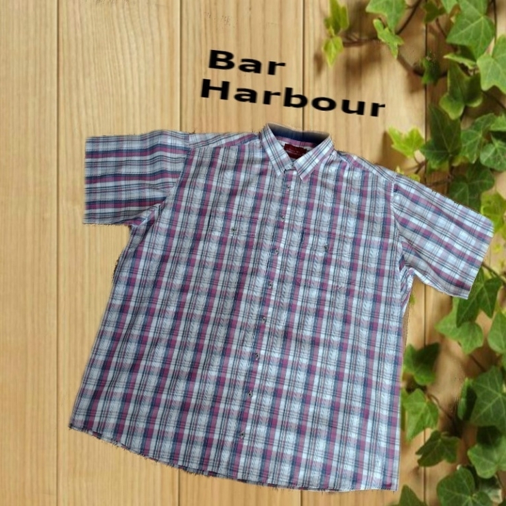 Bar Harbour Стильная красивая мужская рубашка большой размер кор рукав 3XL, фото №3