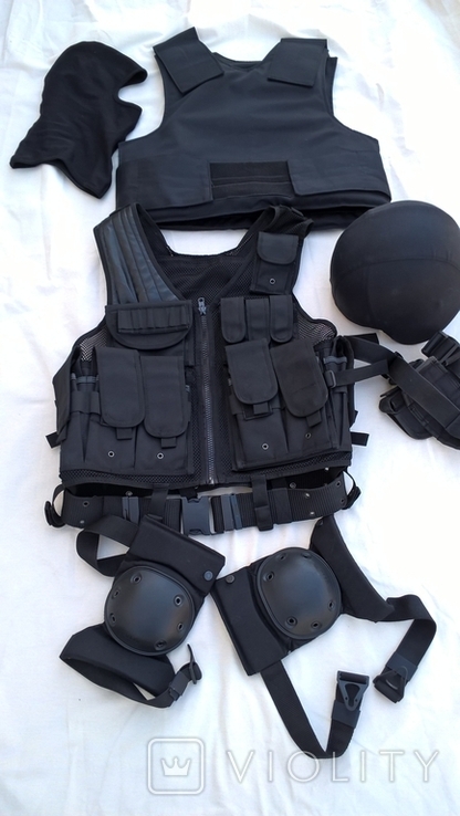 Kevlar armor helmet military kit, body armor, photo number 2