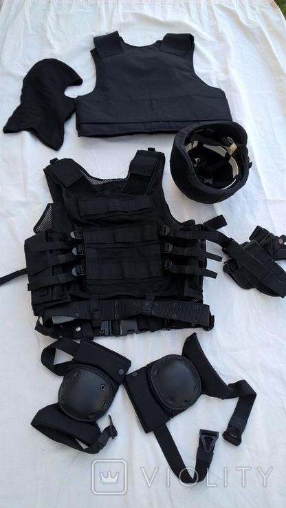 Kevlar armor helmet military kit, body armor, photo number 3