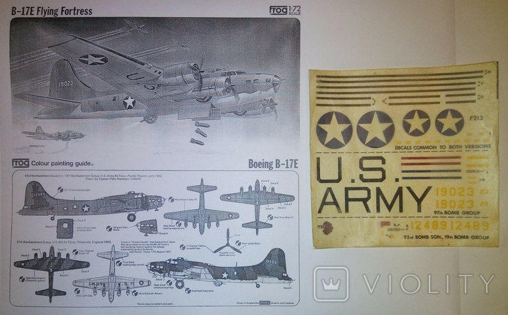 Maquette Minicraft B-17B Flying Fortress – Échelle 1/72e, Avion Militaire, 1991