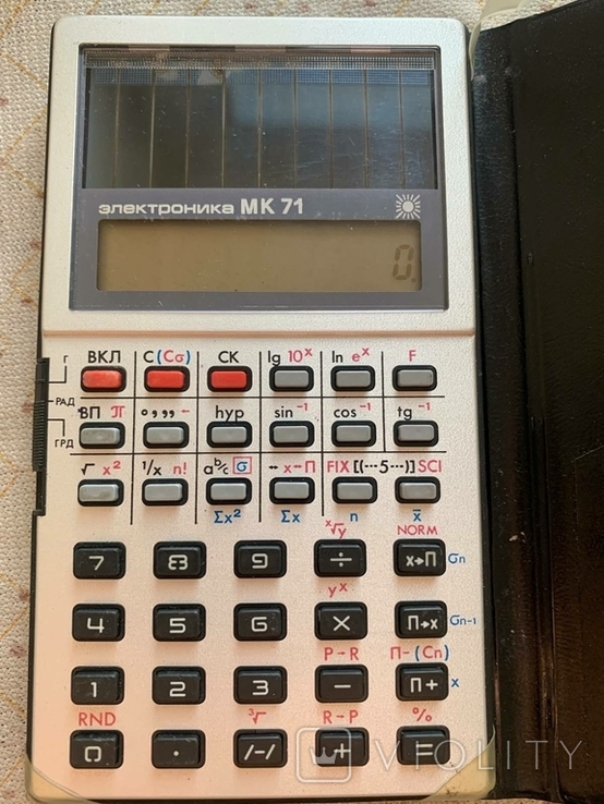 Калькулятор электроника МК 71 на солнечной батарее., фото №5
