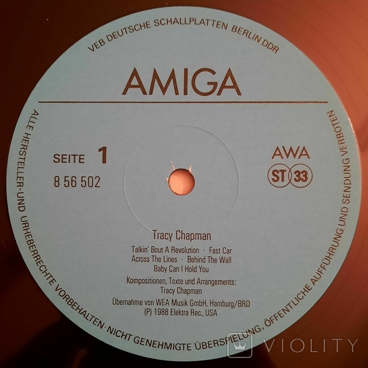 Tracy Chapman // 1990 // Трейси Чепмен / AMIGA / Vinyl / LP / Album / Stereo, photo number 7