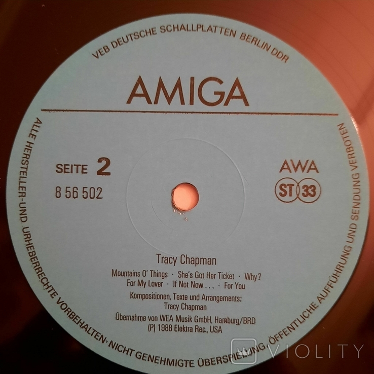 Tracy Chapman // 1990 // Трейси Чепмен / AMIGA / Vinyl / LP / Album / Stereo, photo number 8
