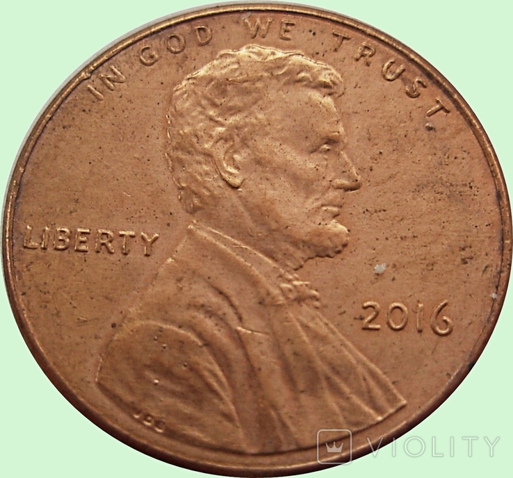 104.USA 1 cent, 2016 Lincoln St., photo number 2