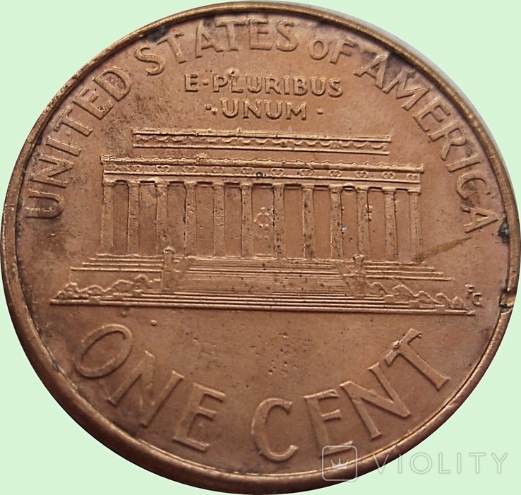85.US two coins 1 cent, 2005 and 2016, photo number 4