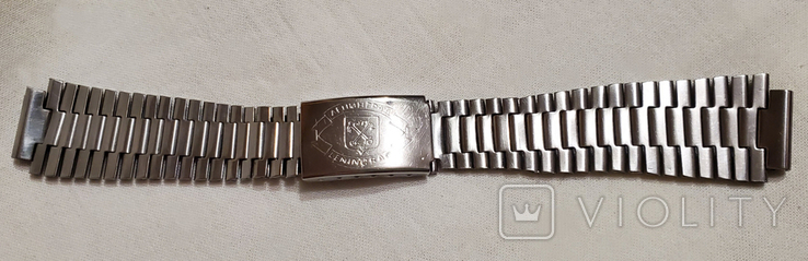 Bracelet for watches for a width of 16 mm on the lock of Leningrad made of stainless steel USSR