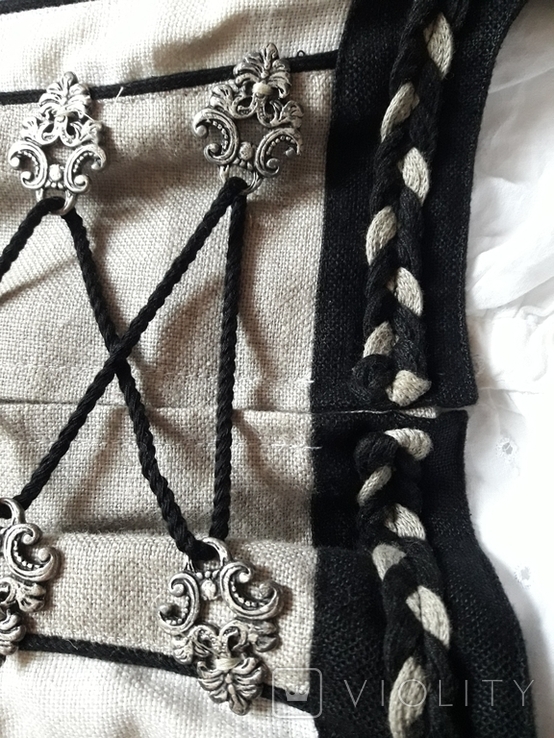 Подборка Октоберфест (топ корсетка юбка) в альпийском австрийском стиле, лён, фото №6