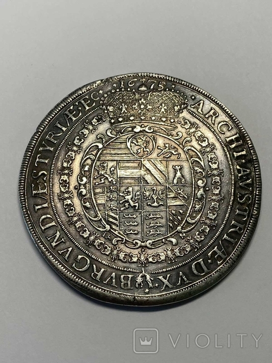 2 талера 1666-1679гг. серебро, фото №4