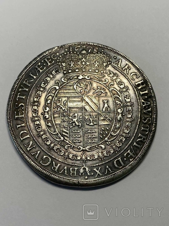 2 талера 1666-1679гг. серебро, photo number 5
