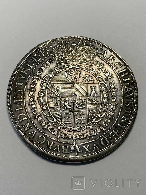 2 талера 1666-1679гг. серебро, фото №6