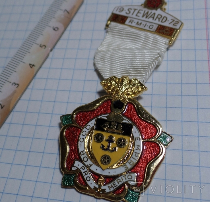 L 1972 год Масонская медаль Масонский знак Орден Масона Масон M266, фото №2