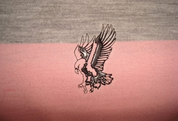 Cracow стильный мужской реглан в полоску трикотажный имитация рубашки 48/50, фото №9