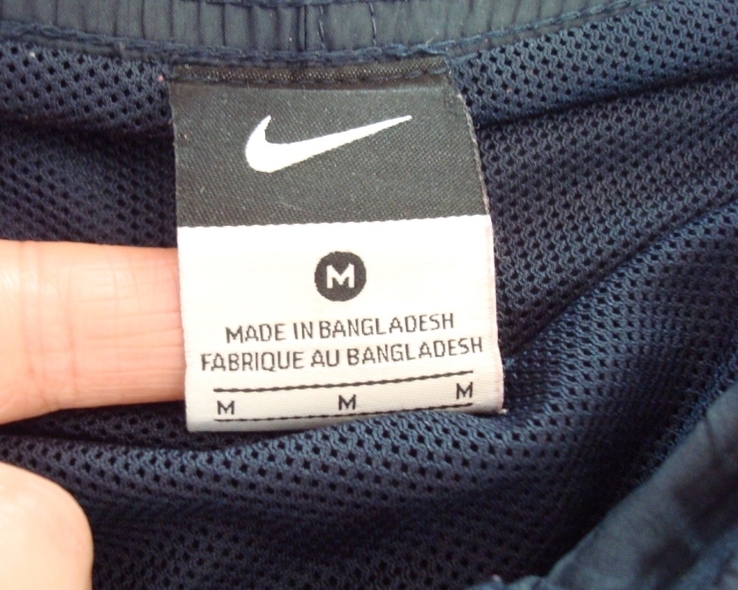 Nike оригинал летние шорты мужские плащевка с плавками т. синие с лампасами м, фото №8