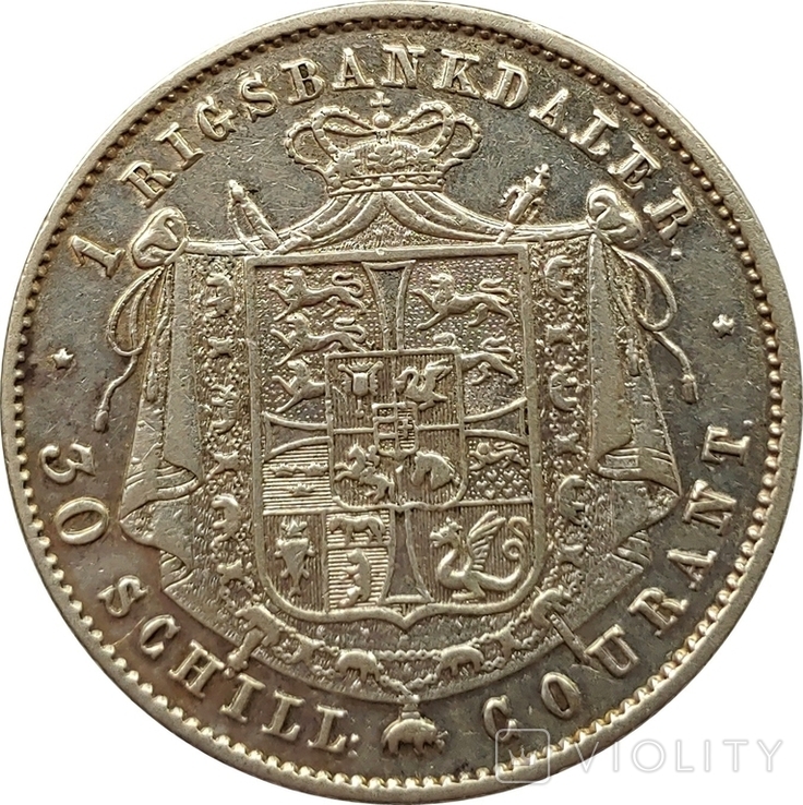 Данія 1 рігсбанкдалер 1848, Кристіан VIII