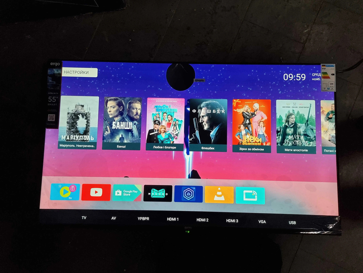 55 дюймов Телевизор ERGO SmartTV 4K Android 9.0, фото №2