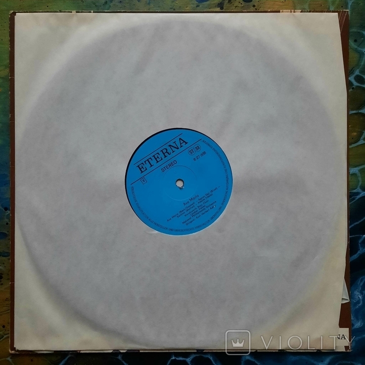 Luciano Pavarotti / Ave blue / «VIOLITY» Label / Maria 1982 Stereo / / - LP / ETERNA / / Album Vinyl
