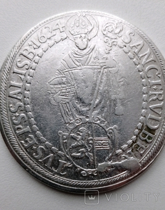Талер 1624 Архиепископ Парис фон Лондрон, Архиепископство Зальцбург, photo number 7