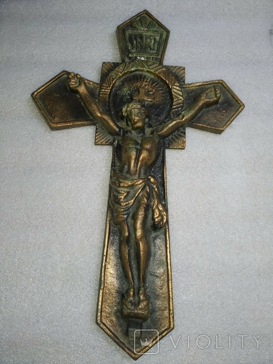 Крест настенный с надписью INRI, фото №2