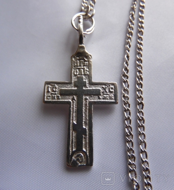 Крест серебро 84 пр, фото №4