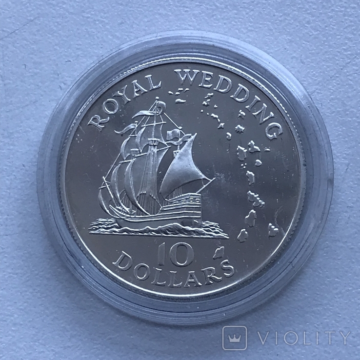 10 долларов 1981 Восточные Карибские территории серебро, фото №2