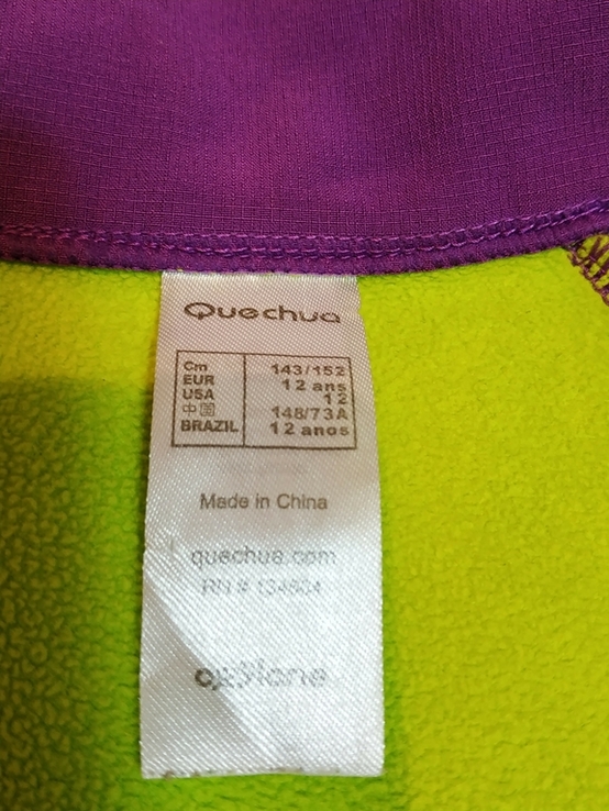 Термокуртка жіноча QUECHUA софтшелл стрейч на зріст 143-152 см, фото №10