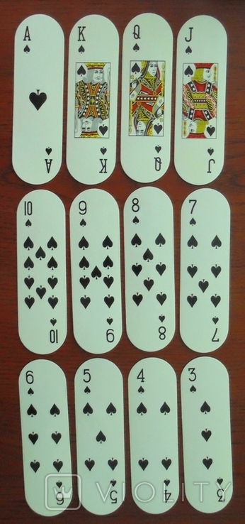 Playing cards (54 sheets; 128х38 mm) "Nectle Aquarel" (Switzerland), photo number 3