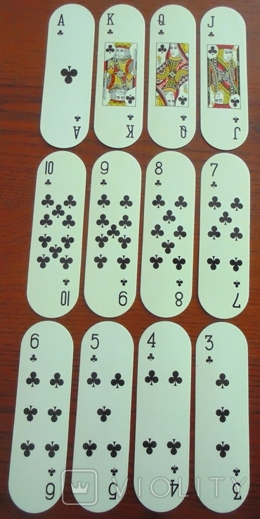 Playing cards (54 sheets; 128х38 mm) "Nectle Aquarel" (Switzerland), photo number 4