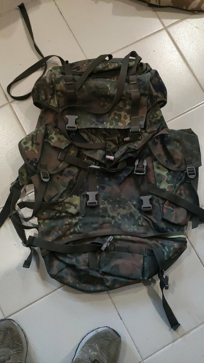 Штурмовий тактичний рюкзак BW-65L Flecktarn Бундесверу (Spekon), фото №6